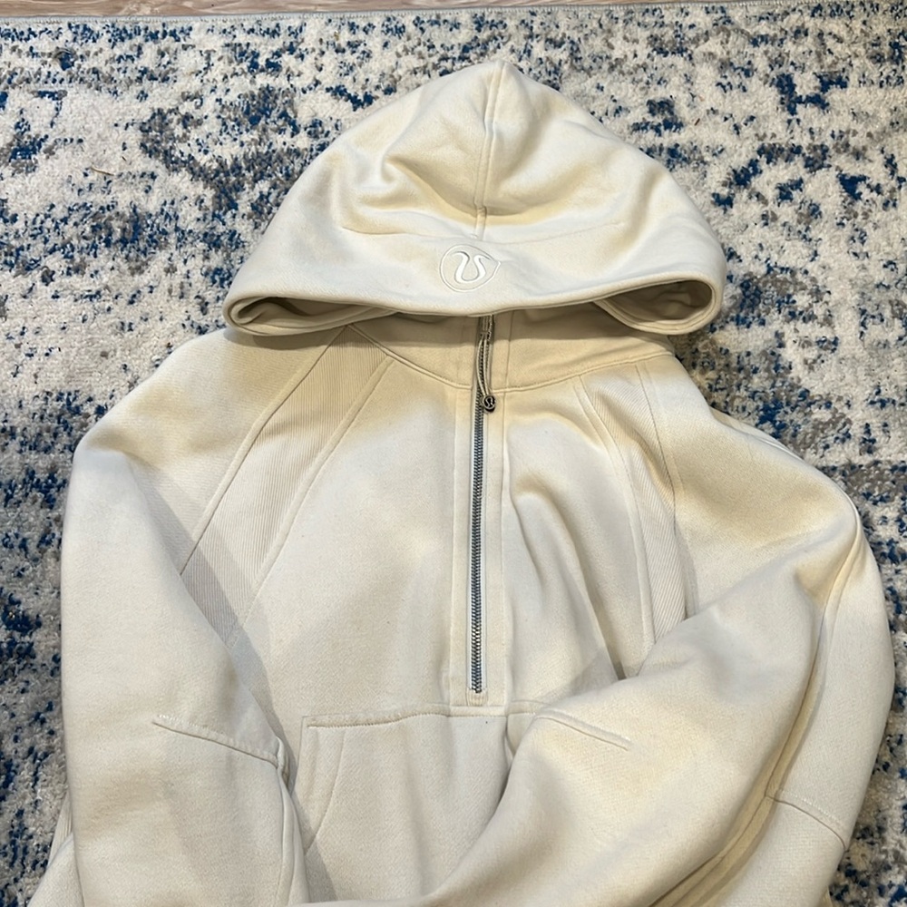 Lululemon bone cropped 1/2 zip scuba size xs/s